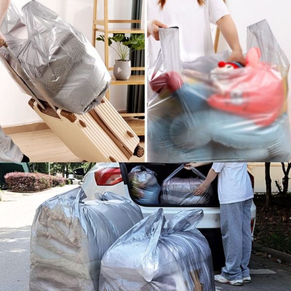10pcs 55x80cm PE Large-capacity Moving Packing Bags Thickened Quilt Luggage Storage Bags - Image 9