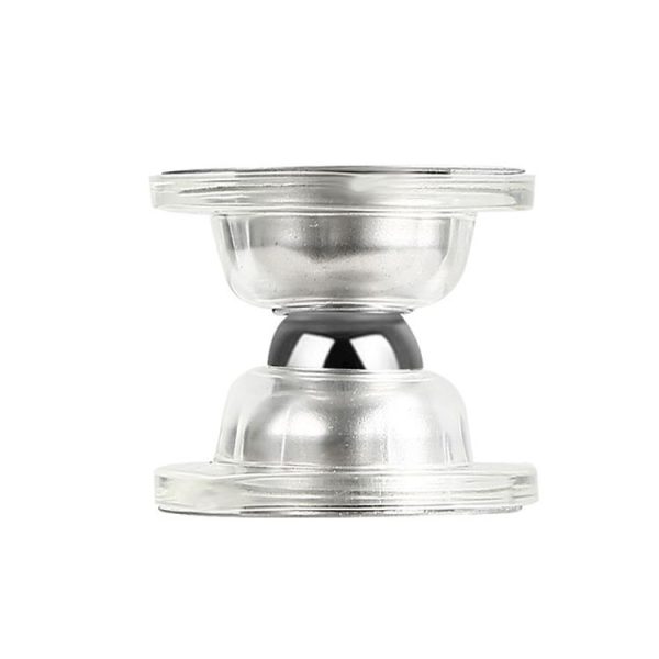 No Punching Silicone Household Strong Magnetic Silent Anti-collision Door Stopper (Transparent)