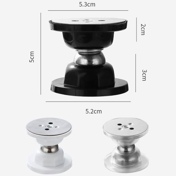 No Punching Silicone Household Strong Magnetic Silent Anti-collision Door Stopper (Transparent) - Image 3