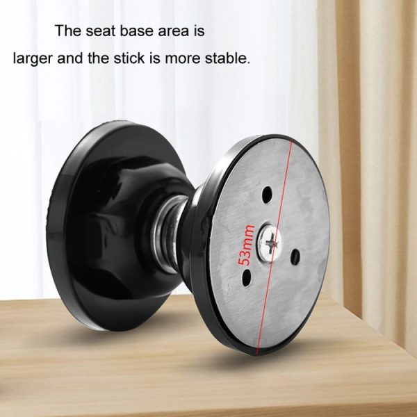 No Punching Silicone Household Strong Magnetic Silent Anti-collision Door Stopper (Transparent) - Image 5