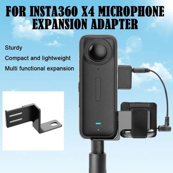 Insta360 X4 Microphone Extension Adapter Camera Accessories - Image 2