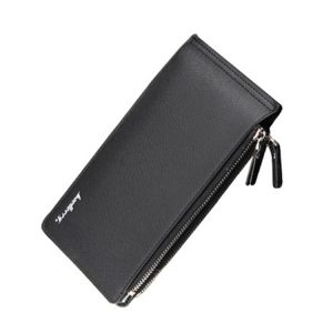 Baellerry CA013 Casual Multi-card Slot Long Wallet Multifunctional Ultra-thin Card Holder (Black)