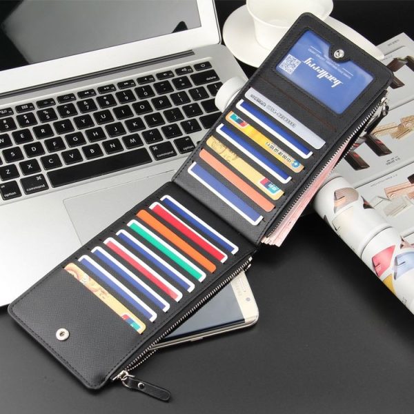 Baellerry CA013 Casual Multi-card Slot Long Wallet Multifunctional Ultra-thin Card Holder (Black) - Image 6