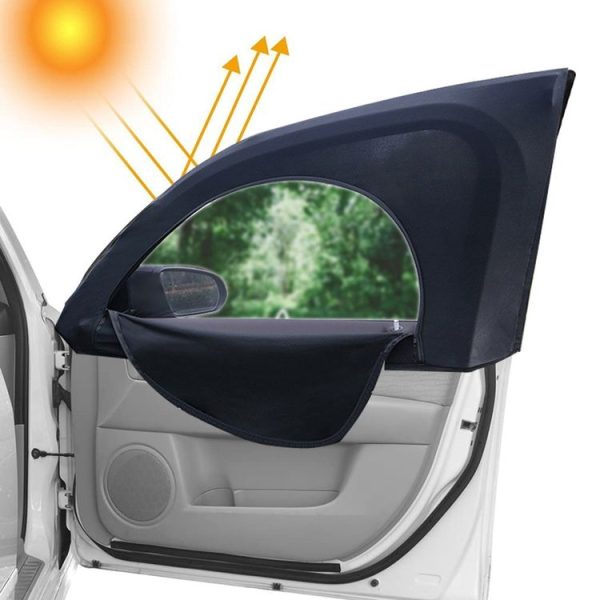 Car Sun Protection Anti-mosquito Window Zipper Sunshade (Front Window (Main+Auxiliary))