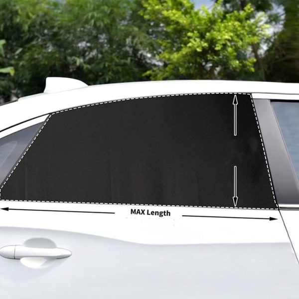Car Sun Protection Anti-mosquito Window Zipper Sunshade (Front Window (Main+Auxiliary)) - Image 5