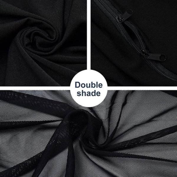 Car Sun Protection Anti-mosquito Window Zipper Sunshade (Front Window (Main+Auxiliary)) - Image 7
