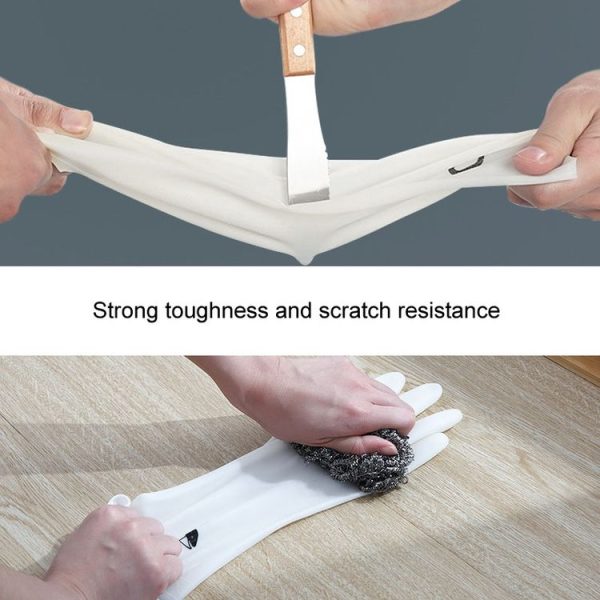 Waterproof Kitchen Dishwashing Gloves Household PVC Non-slip Laundry Housework Gloves, Size: S - Image 5