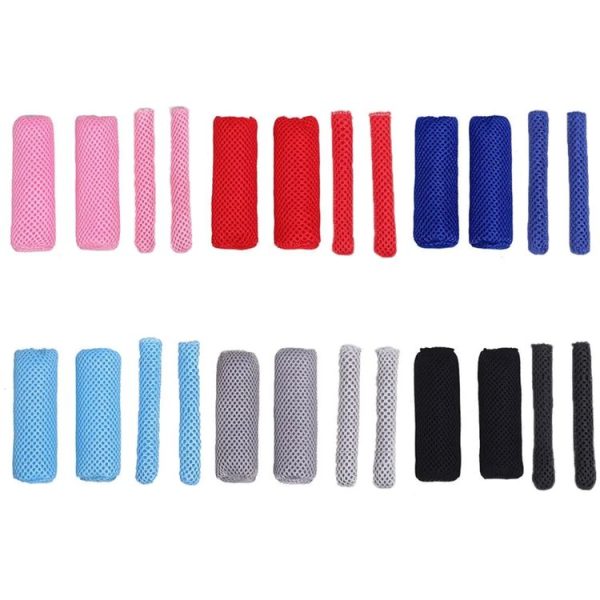 Summer Ice Silk Sweat-absorbent Breathable Electric Vehicle Grips, Color: Red - Image 2