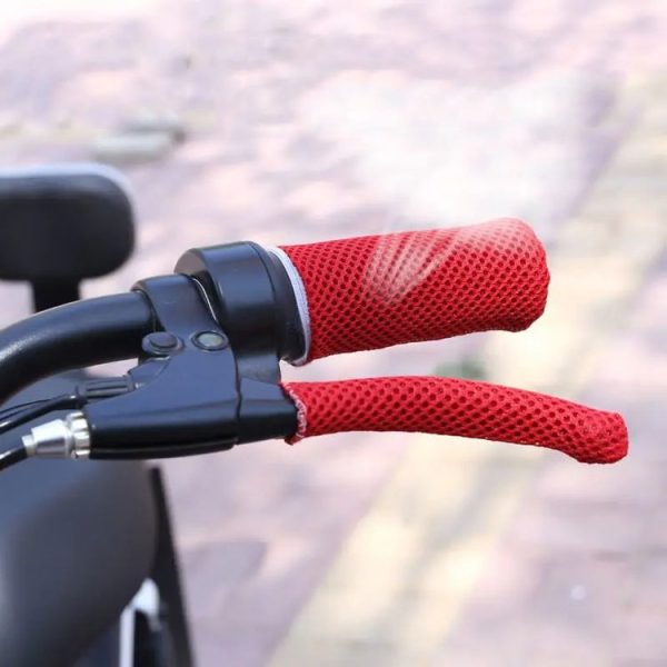 Summer Ice Silk Sweat-absorbent Breathable Electric Vehicle Grips, Color: Red - Image 4
