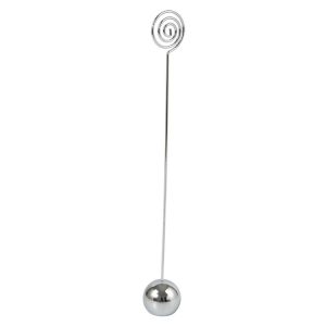 Hotel Stainless Steel Table Number Plate Restaurant Wedding Menu Holder Number Clip, Color: Silver