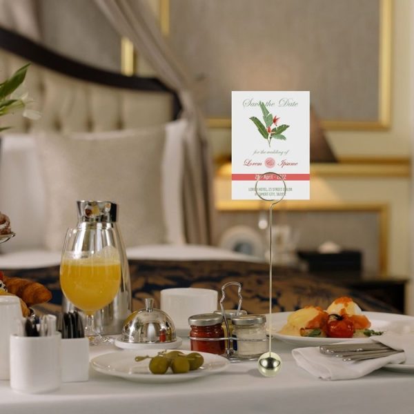 Hotel Stainless Steel Table Number Plate Restaurant Wedding Menu Holder Number Clip, Color: Silver - Image 5