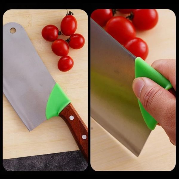 5pairs Home Kitchen Silicone Handle Protector Knife Back Protective Cover - Image 3