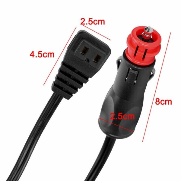 Car Mini Refrigerator Compressor Cigarette Lighter German Plug Power Cord (60SE0195) - Image 3