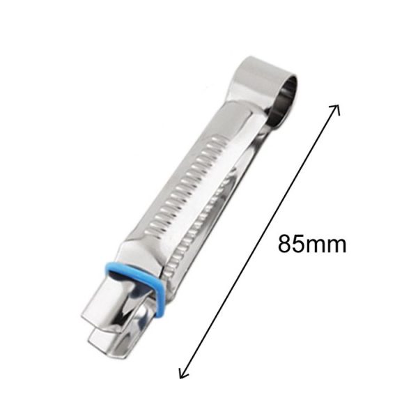 2pcs Stainless Steel Cake Lace Clip Pastry Cake Clamp Baking Tools, Model: C105-1 Triangle - Image 2