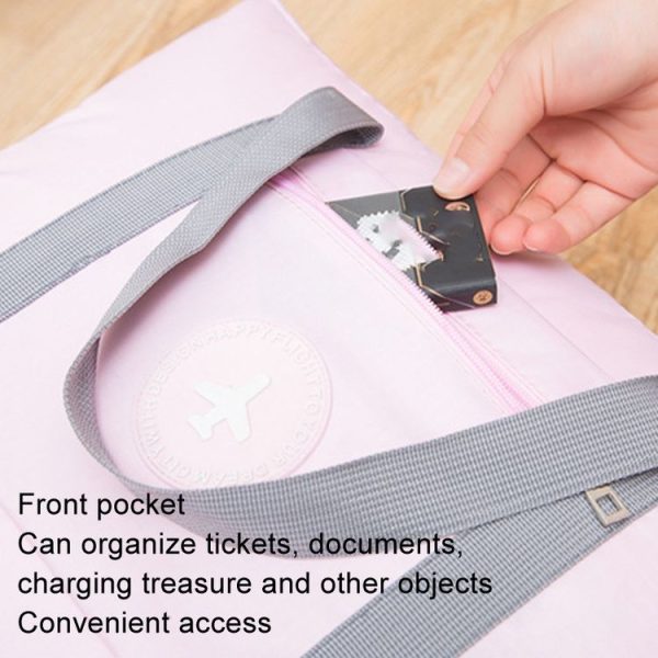 Thickened Luggage Bag Can Put Trolley Case Folding Travel Bag (Black) - Image 4