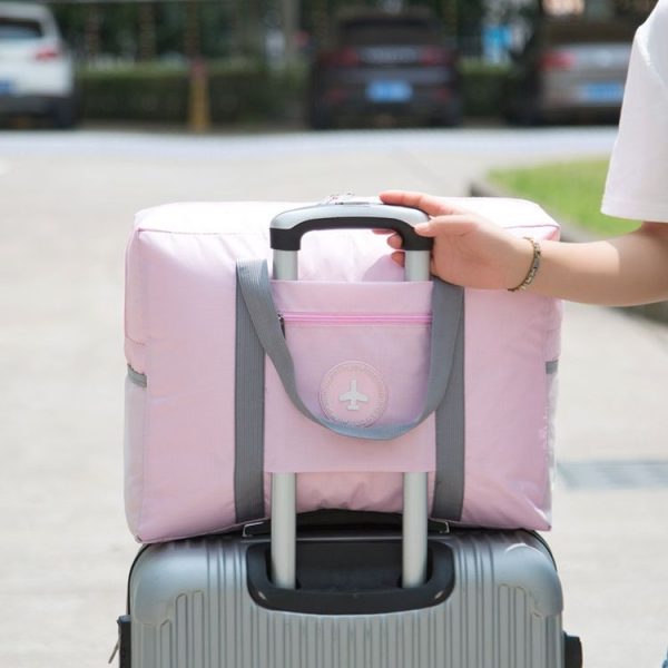 Thickened Luggage Bag Can Put Trolley Case Folding Travel Bag (Black) - Image 9