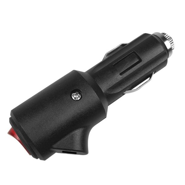 15A Car LED Indicator Light With Switch Cigarette Lighter Plug (Assembled) - Image 2