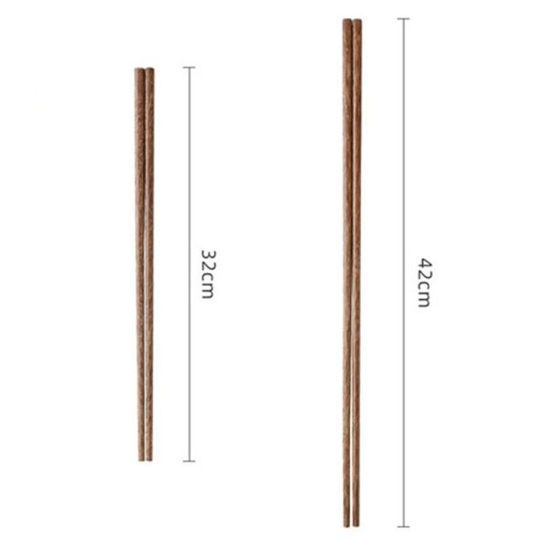 32cm Wooden Extra Long Chopsticks Household Anti-scald Non-slip Chopsticks For Hotpot Frying - Image 2