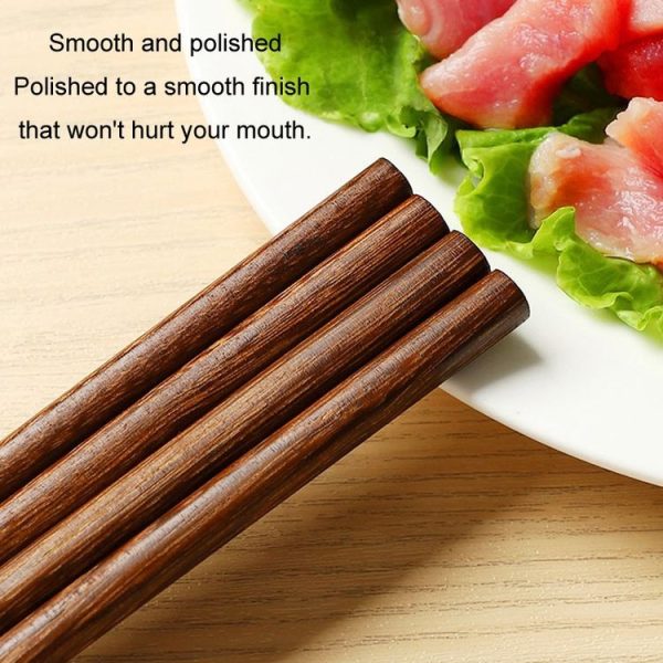 32cm Wooden Extra Long Chopsticks Household Anti-scald Non-slip Chopsticks For Hotpot Frying - Image 5