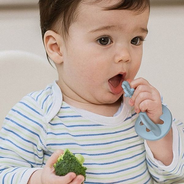 Silicone Baby Teether Anti-Eating Hand Bracelets Baby Teething Stick Toy, Color: Pony Blue - Image 7
