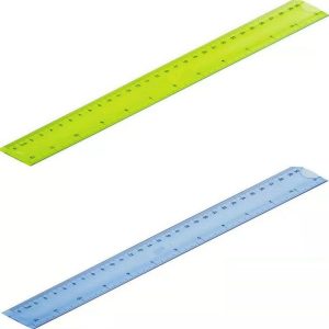 Soft Ruler Student Flexible Ruler Tape Measure Straight Ruler Office School Supplies, Length: 20cm (Blue / Green Random Delivery)