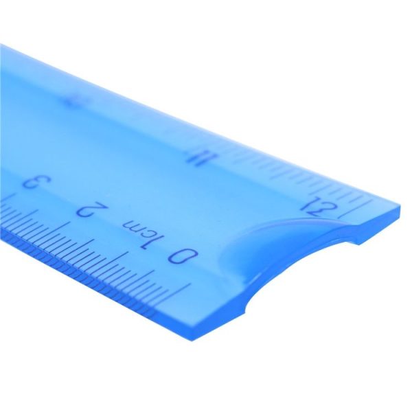 Soft Ruler Student Flexible Ruler Tape Measure Straight Ruler Office School Supplies, Length: 30cm (Blue / Green Random Delivery) - Image 3