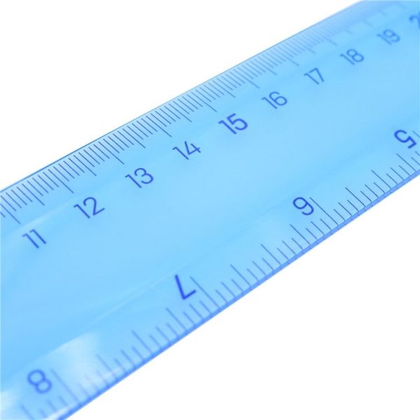Soft Ruler Student Flexible Ruler Tape Measure Straight Ruler Office School Supplies, Length: 30cm (Blue / Green Random Delivery) - Image 4