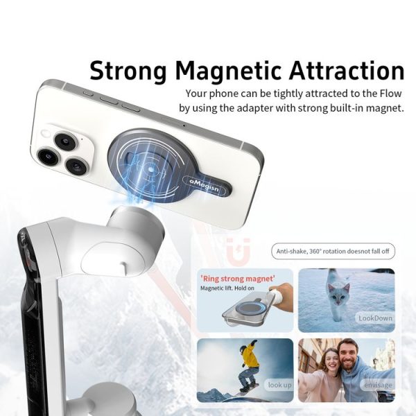 Insta360 Flow aMagisn Gimbal Magnetic Adapter MagSafe Sports Camera Accessories - Image 13