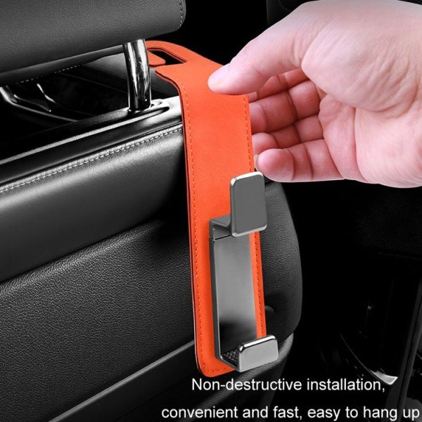 Car Multifunctional Hidden Hook Seat Back Storage Hook (Black) - Image 7