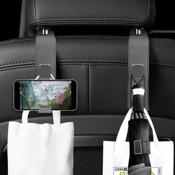 Car Multifunctional Hidden Hook Seat Back Storage Hook (Black) - Image 8