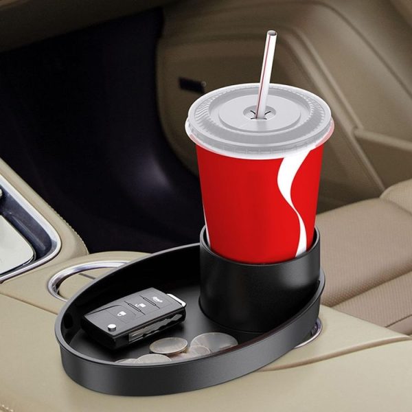 Car Drink Cup Holder Portable Hook Storage Rack (Black) - Image 6