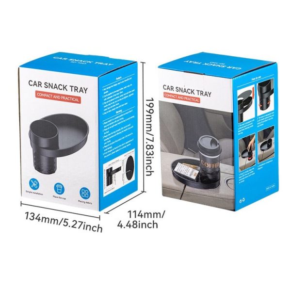Car Drink Cup Holder Portable Hook Storage Rack (Black) - Image 7