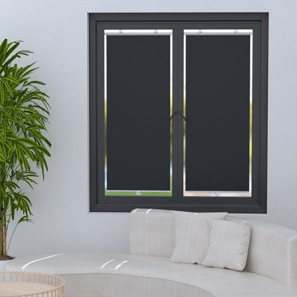40x60cm Car Summer No-punch Retractable Titanium Silver Sunshade Curtain - Image 2