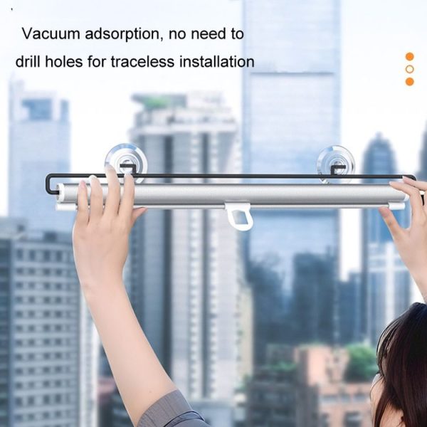 40x60cm Car Summer No-punch Retractable Titanium Silver Sunshade Curtain - Image 7