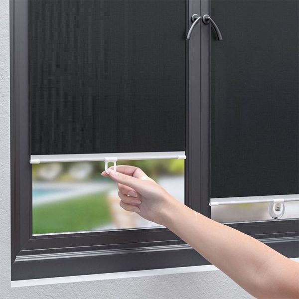 40x60cm Car Summer No-punch Retractable Titanium Silver Sunshade Curtain - Image 8