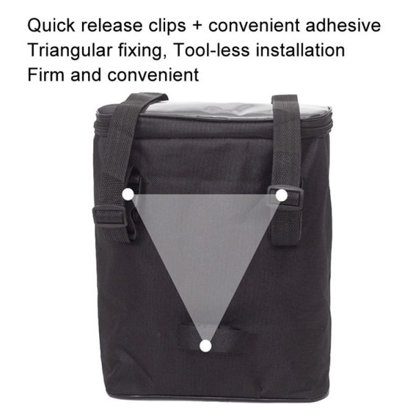 Electric Bike Riding Hanging Bag Large Capacity Waterproof Bicycle Front Hanging Bag (Pink) - Image 6
