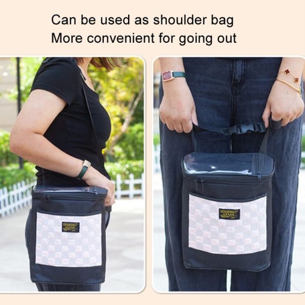 Electric Bike Riding Hanging Bag Large Capacity Waterproof Bicycle Front Hanging Bag (Pink) - Image 8