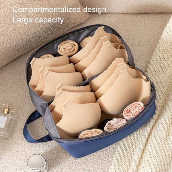 Travel Portable Storage Bag Luggage Dispenser Bag Underwear Panty Storage Bag (Grey) - Image 5