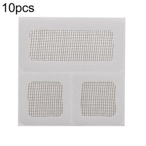 10pcs Household Floor Drain Stickers Anti-Mosquito Stickers For Screens Window Screen Hole Repair Subsidies (3 Rectangle Structure)