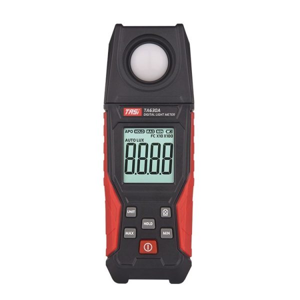 TASI TA630A Integrated Digital Light Meter Illuminance Lux Meter Backlight LCD Display 0.1-200000LUX / 0.01-20000FC Light Sensor Tester