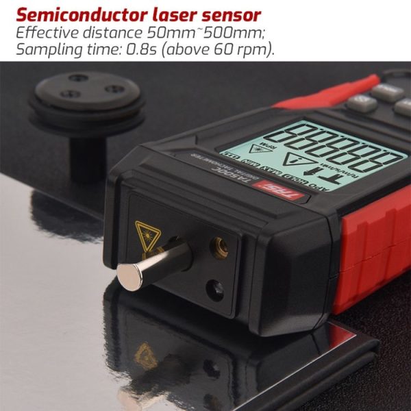 TASI TA500A Optical Measurement Laser Tachometer Digital Display Measuring Speed Meter - Image 8
