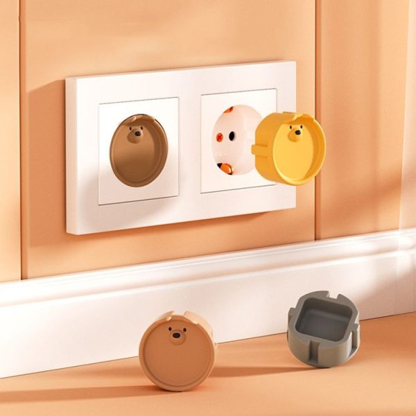 EU Plug Socket Silicone Cover Children Anti-electric Shock and Dustproof Protective Cover (Black) - Image 9