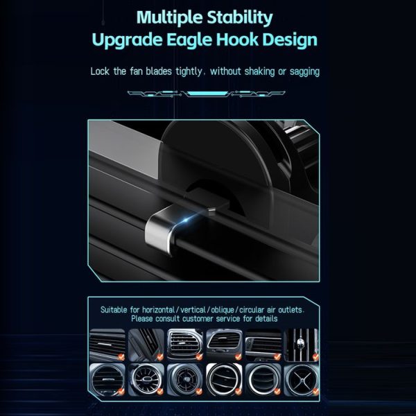 15W QI Protocol Wireless Car Charger Smart Induction Phone Holder (Black) - Image 9