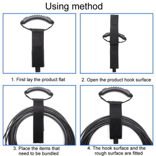 Weighted Storage Packing Tape Portable Hose Organization Tying Strap, Specification: S - Image 9