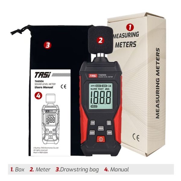 TASI TA650A Decibel Detector House Volume Tester Noise Meter - Image 10