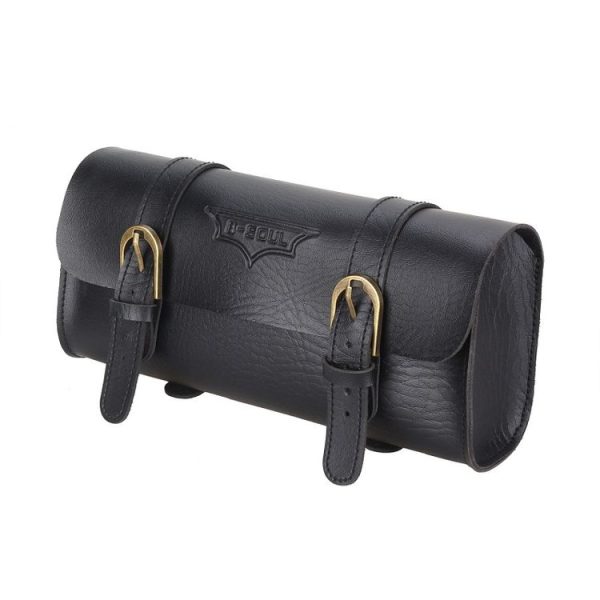 B-SOUL Bicycle Electric Scooter Riding Retro Front Head Bag (Black) - Image 2