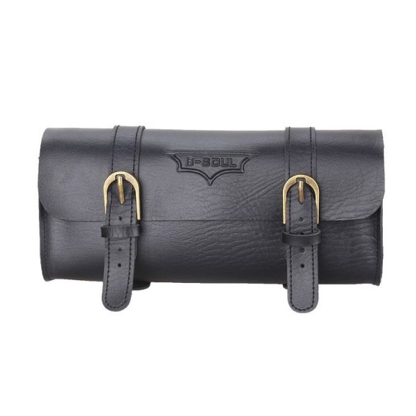 B-SOUL Bicycle Electric Scooter Riding Retro Front Head Bag (Black) - Image 6