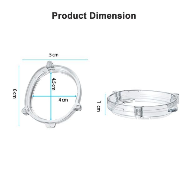 Meta Quest 3 VR Magnetic Eyeglasses Frame, Spec: L&R Frame Transparent - Image 6