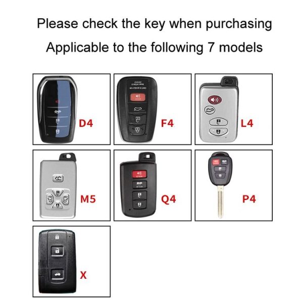 Toyota Car Key Cover Multifunctional Keychain Anti-lost Number Plate, Style: D4 - Image 3
