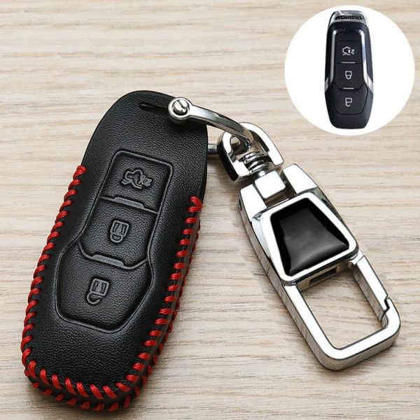 Ford Car Key Cover Keychain Anti-lost Number Plate, Style: A
